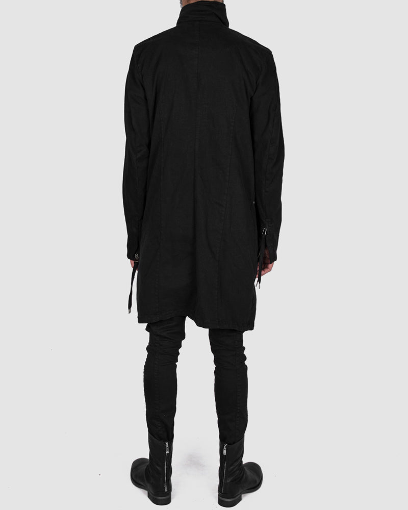 Army of me - Zip up cotton coat black - https://stilett.com/