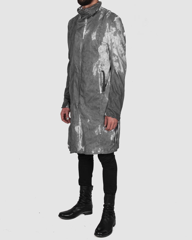 Army of me - Zip up cotton coat stained - https://stilett.com/