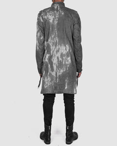Army of me - Zip up cotton coat stained - Stilett.com