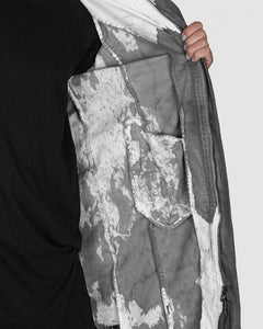 Army of me - Zip up cotton coat stained - Stilett.com