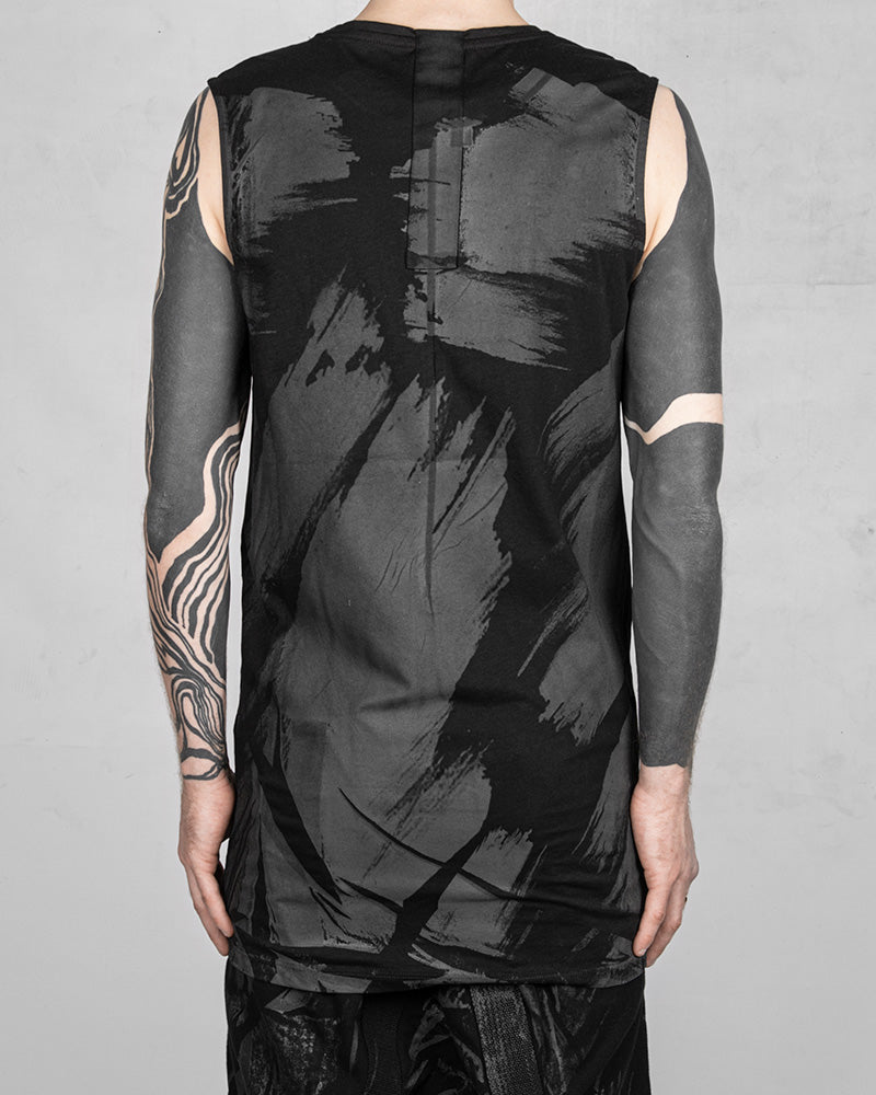 Banded Tank Top Black Rubber