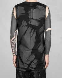 Banded Tank Top Black Rubber
