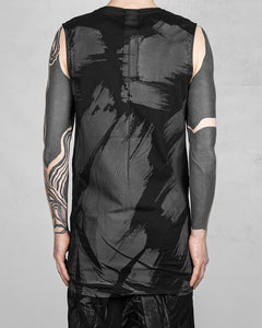 Banded Tank Top Black Rubber