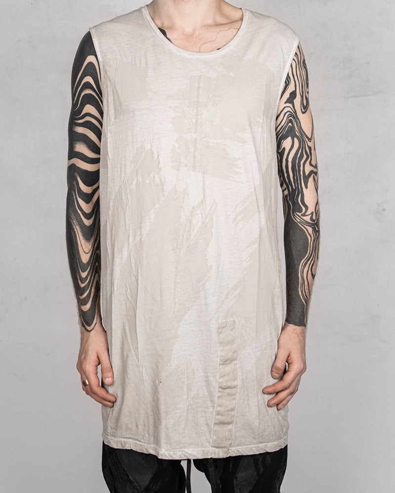 Banded Tank Top Concrete