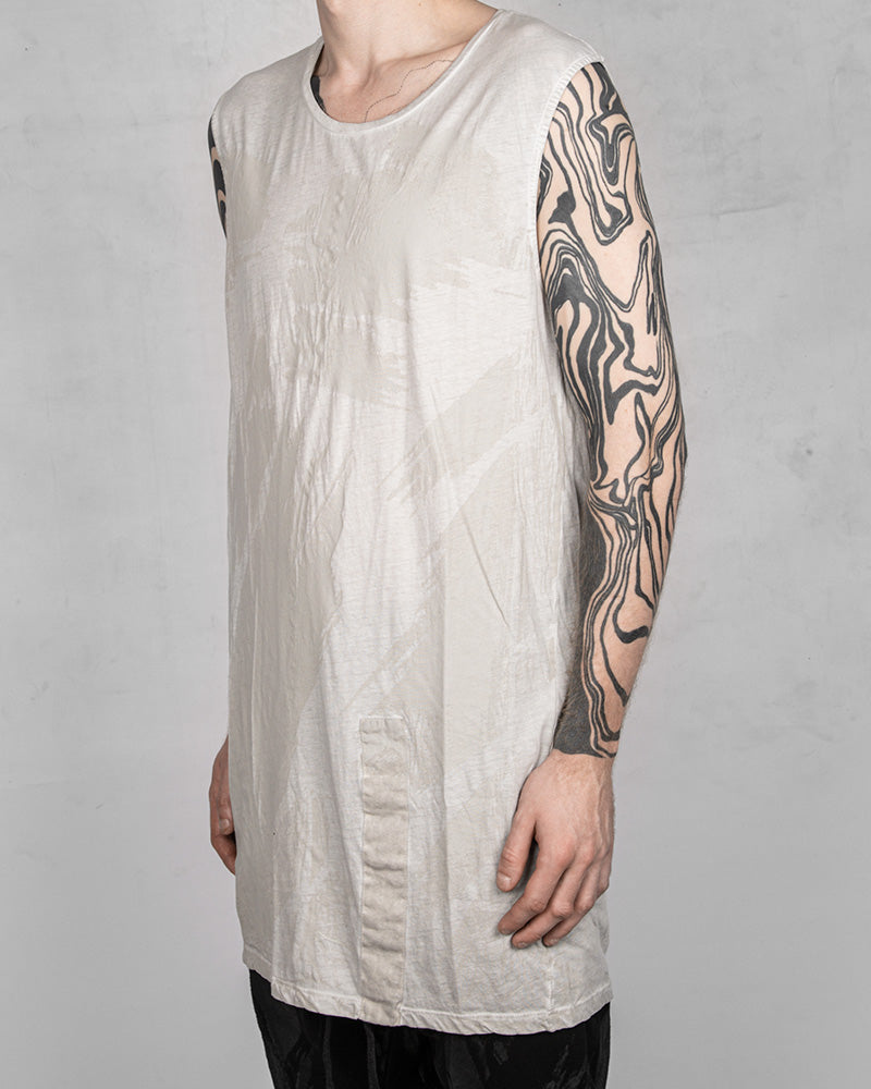 Banded Tank Top Concrete