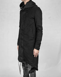 Fishtail parka coat black