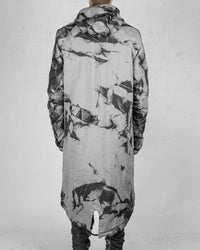 Fishtail parka coat smoke