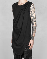Front Paneled Tank Top Black
