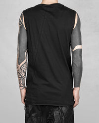 Front Paneled Tank Top Black