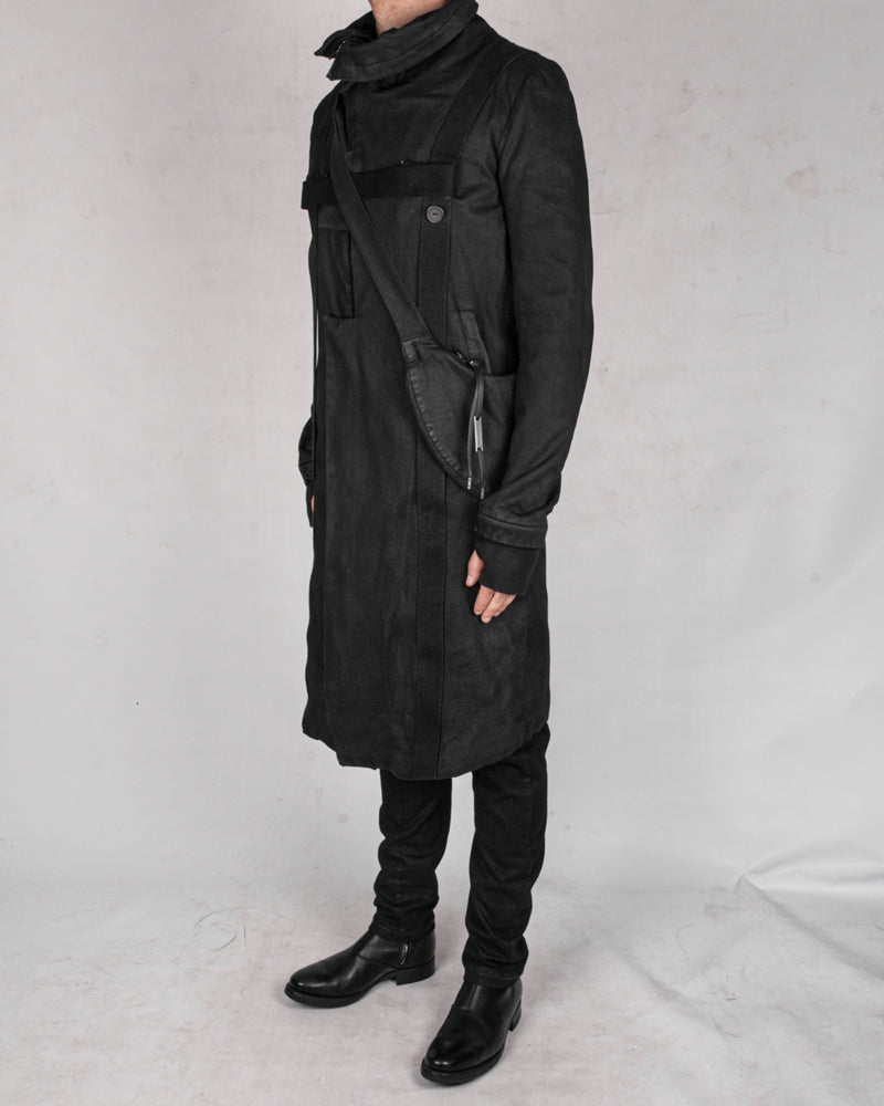Army of me - Harnessed zip up cotton coat - Stilett.com