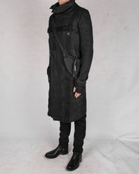 Army of me - Harnessed zip up cotton coat - Stilett.com