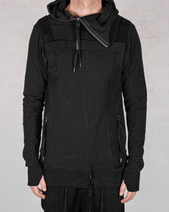 Army of me - Harnessed zip up hoodie sweatshirt black - Stilett.com