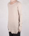 Army of me - Knitted linen long sleeve tshirt sand - https://stilett.com/