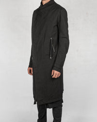 Army of me - Layered linen blend button up coat - Stilett.com