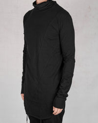 Army of me - Mittened turtle neck jersey black - Stilett.com