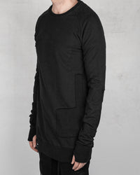 Patched sweatshirt black