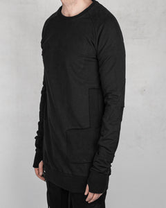 Patched sweatshirt black