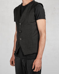 Army of me - Raw linen blend vest - Stilett.com