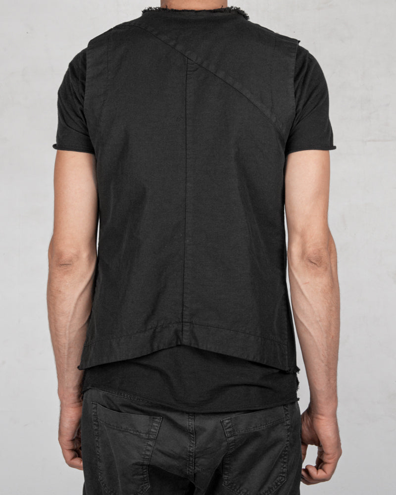 Army of me - Raw linen blend vest - Stilett.com