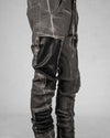 Army of me - Slim leather patched trousers - https://stilett.com/