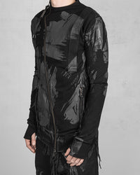 X-Back Zip Up Hoodless Sweatshirt