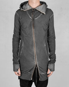 Zip up hooded sweatshirt anthracite