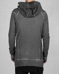 Zip up hooded sweatshirt anthracite