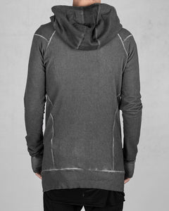 Zip up hooded sweatshirt anthracite