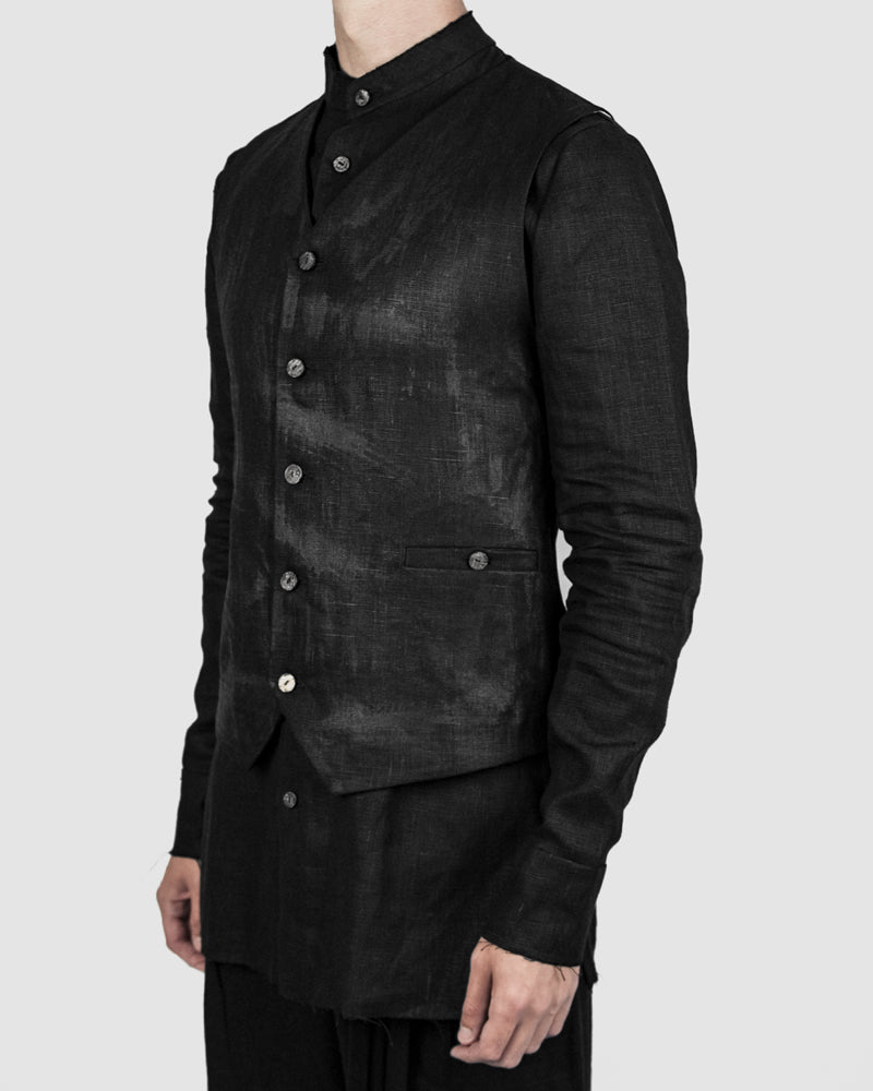 Atelier Aura - Erling suit vest hand painted - https://stilett.com/