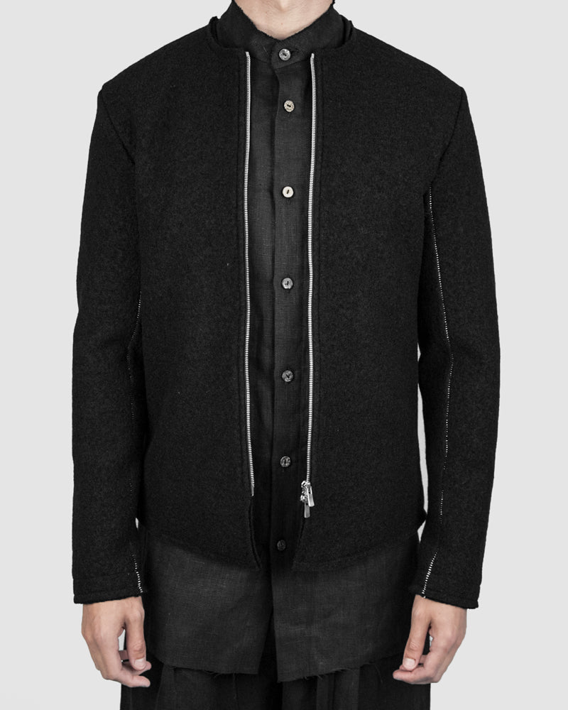 Atelier Aura - Gisli scarstitched wool jacket - https://stilett.com/