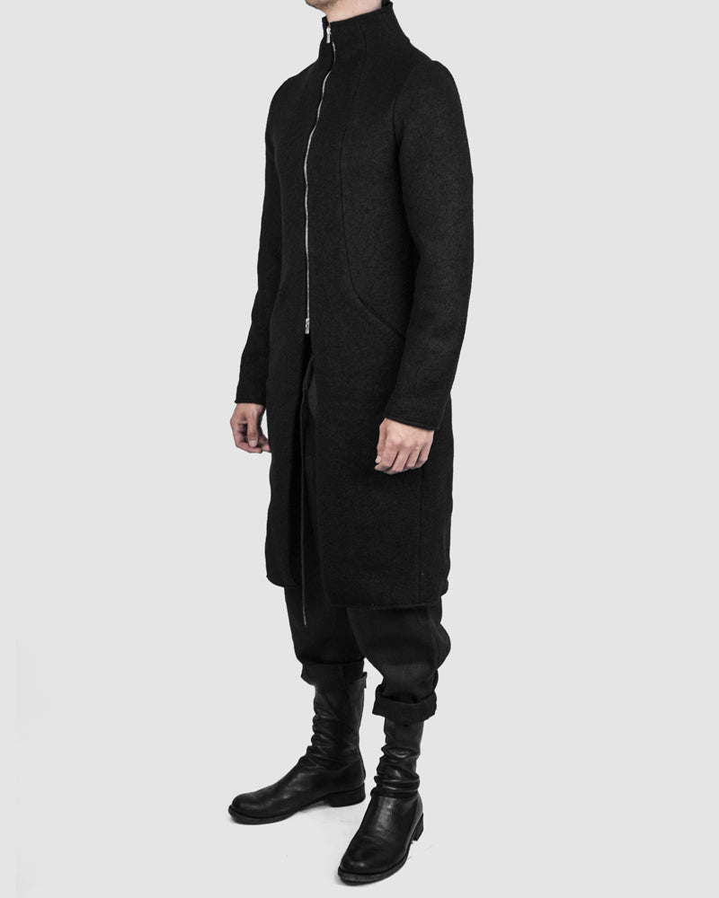 Atelier Aura - Isak zipped wool coat - https://stilett.com/