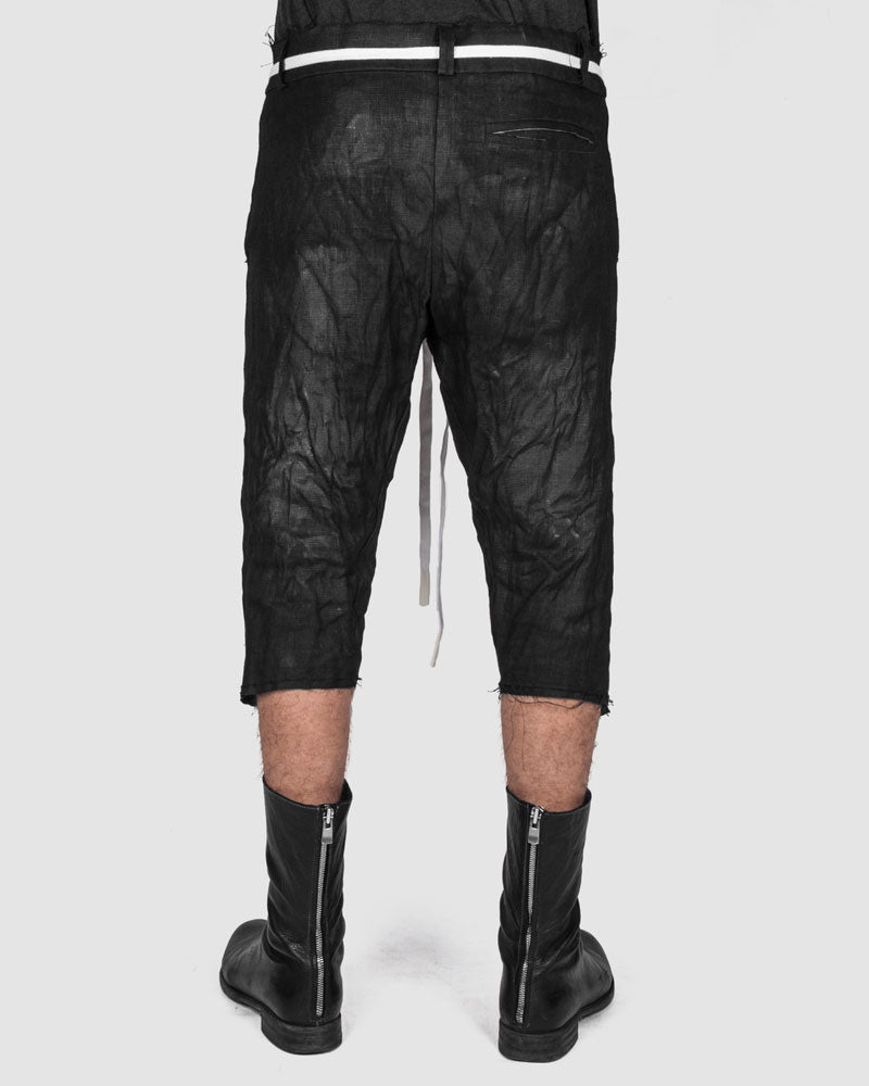 Atelier Aura - Jon hand painted long shorts - https://stilett.com/