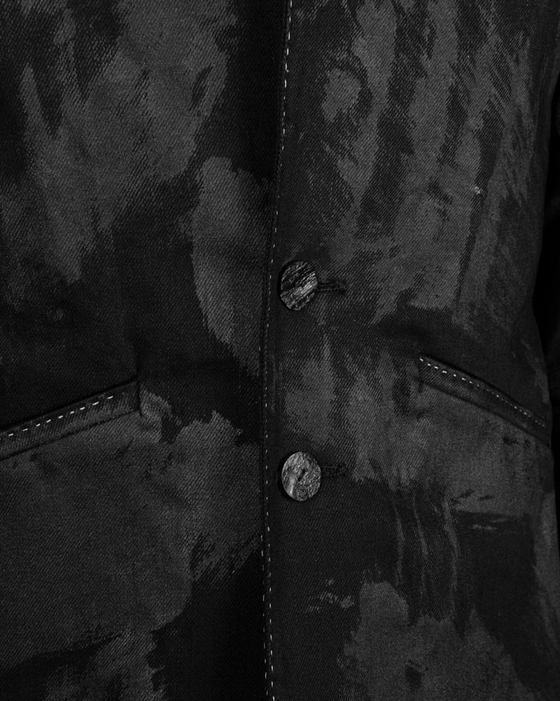 Atelier Aura - Larus denim blazer hand painted - https://stilett.com/