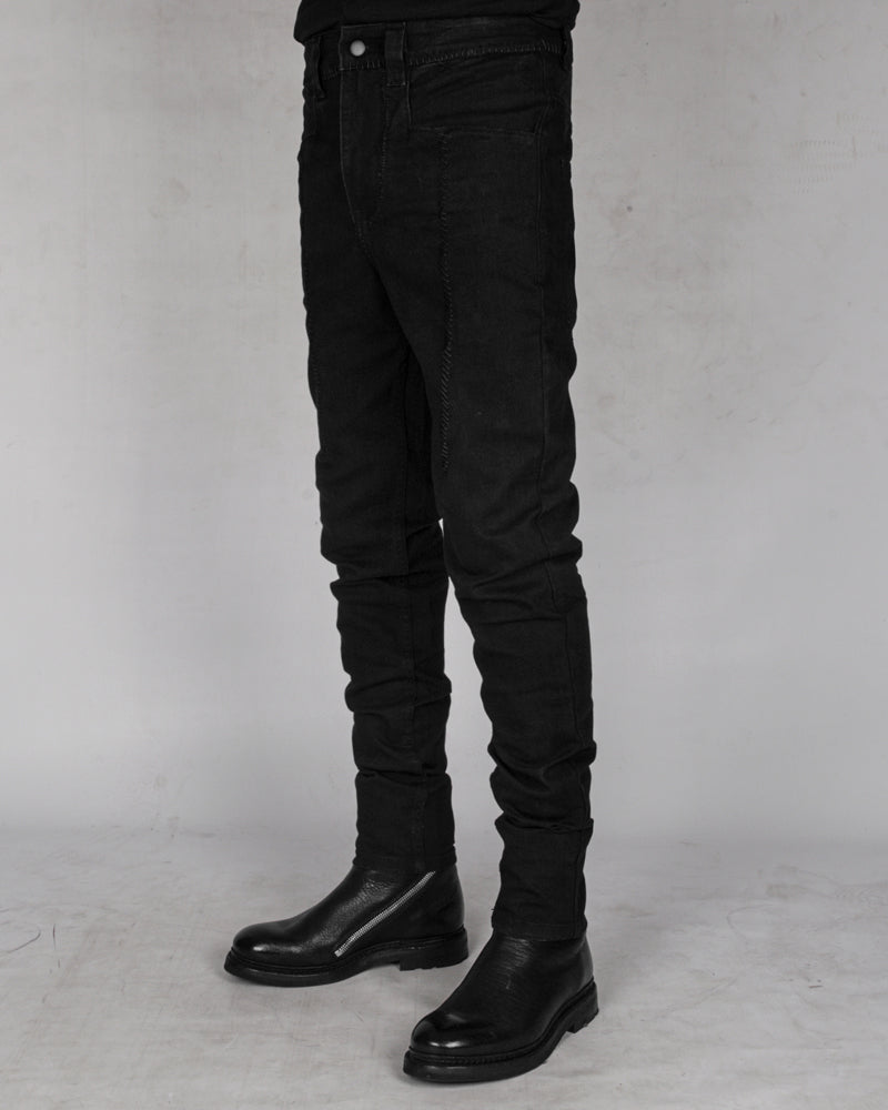 10R:son - B1001S - Stitched denim trousers - Stilett.com