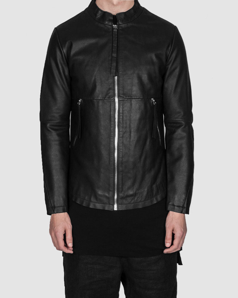Barbara i gongini - Ladder stitch leather jacket - Stilett.com