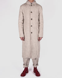 Atelier Aura - Larus long coat nature linen - Stilett.com