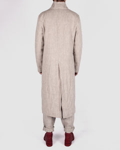 Atelier Aura - Larus long coat nature linen - Stilett.com