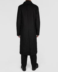 Atelier Aura - Larus long coat black linen - Stilett.com