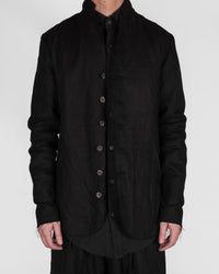 Atelier Aura - Erling blazer black linen - Stilett.com