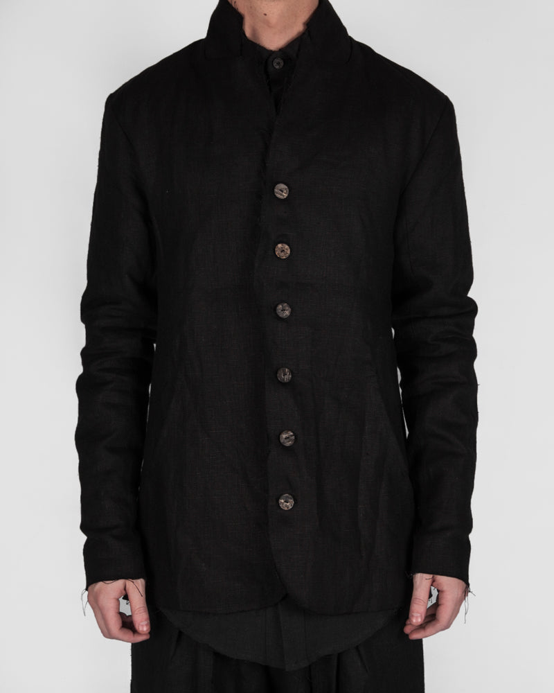 Atelier Aura - Erling blazer black linen - Stilett.com