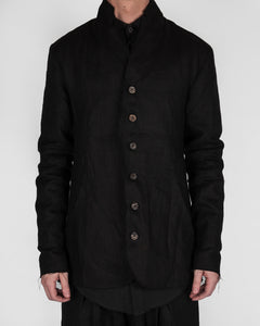 Atelier Aura - Erling blazer black linen - Stilett.com