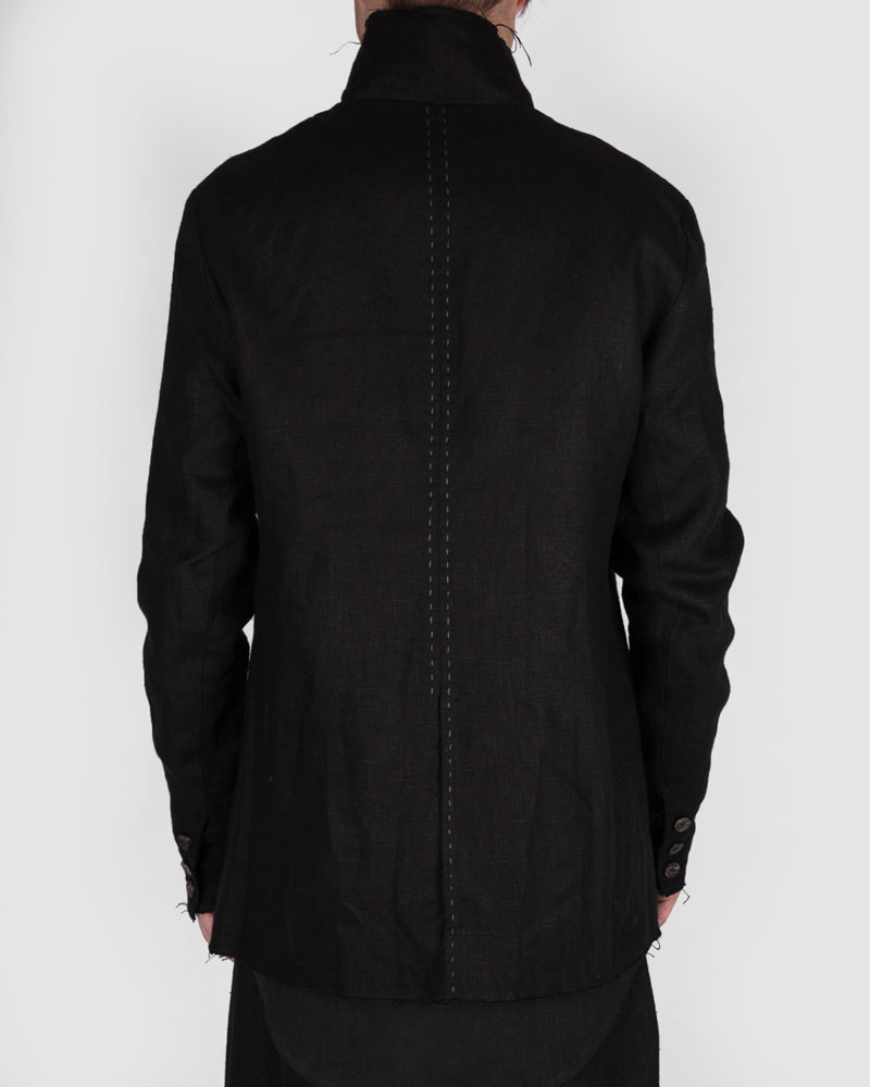 Atelier Aura - Erling blazer black linen - Stilett.com