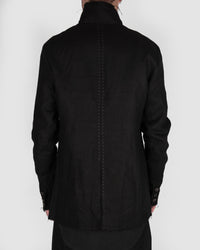Atelier Aura - Erling blazer black linen - Stilett.com