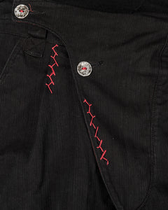 Zam Barrett - Red stitched drop pants - Stilett.com