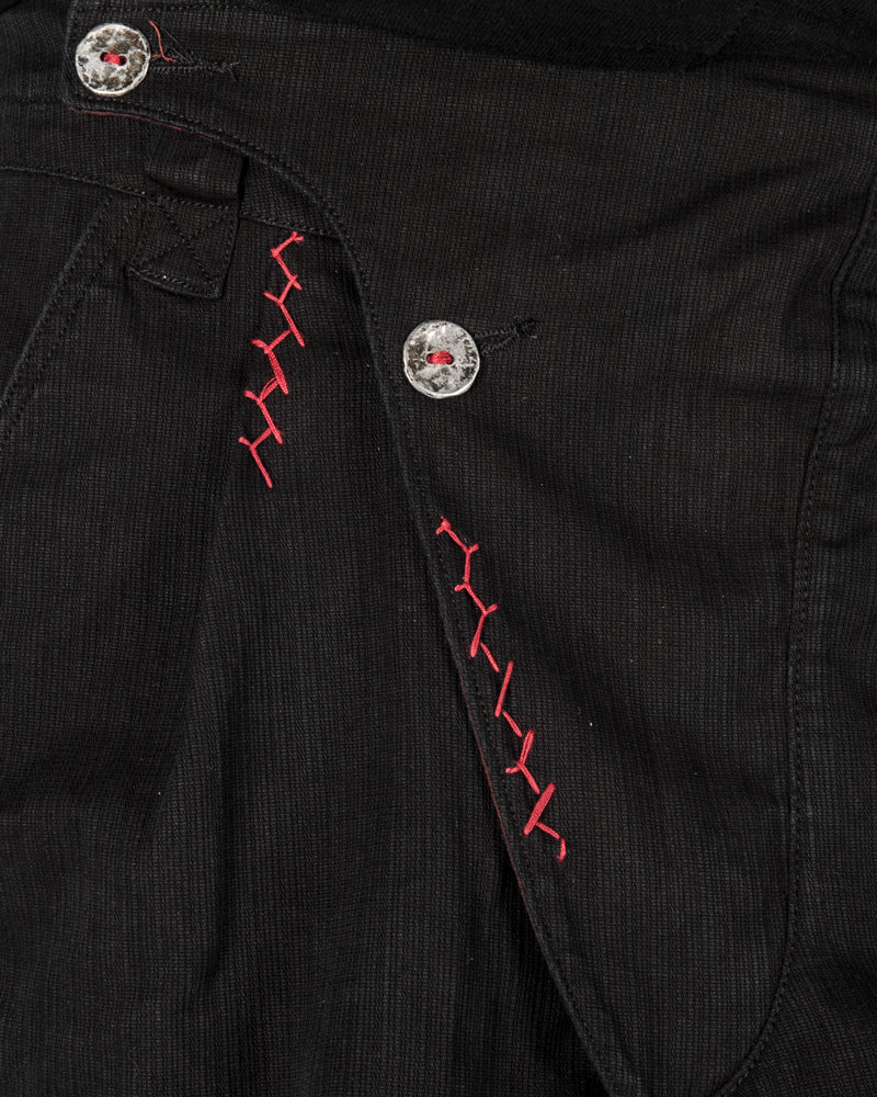 Zam Barrett - Red stitched drop pants - Stilett.com
