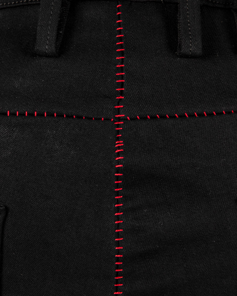 Zam Barrett - Red stitched pants - Stilett.com