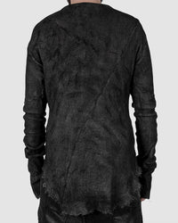 Zam Barrett - Long sleeved faulted shoulder top - Stilett.com
