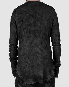 Zam Barrett - Long sleeved faulted shoulder top - Stilett.com