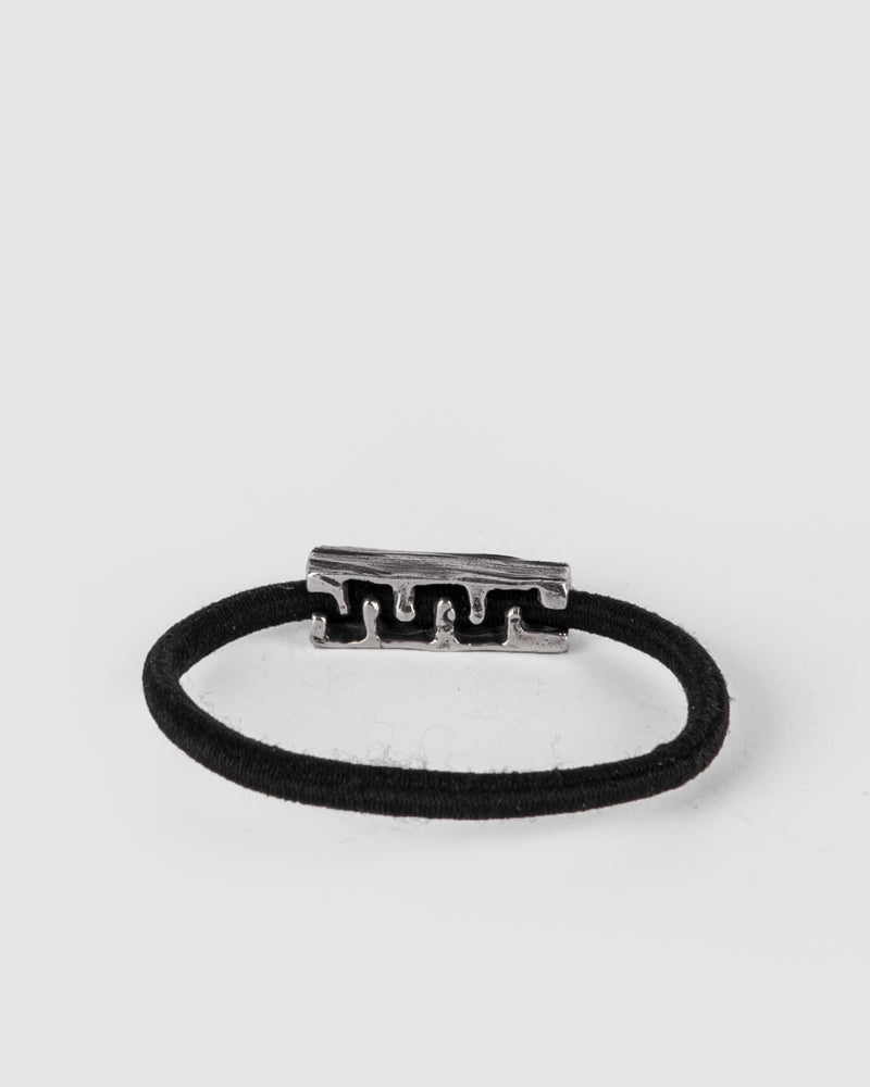Gaspard Hex - Bark elastic hairband with a black diamond - Stilett.com