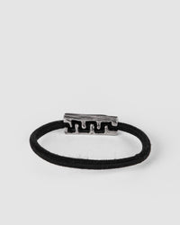 Gaspard Hex - Bark elastic hairband with a black diamond - Stilett.com